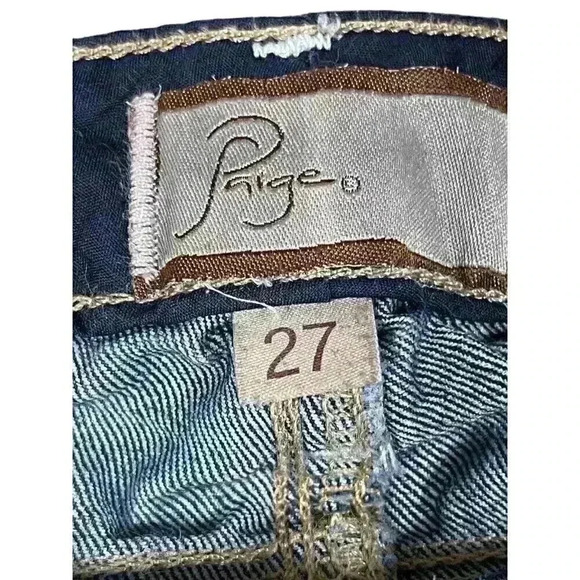 Paige Women's Peg Skinny Jeans Medium Wash SIZE-27 - Picture 3 of 7